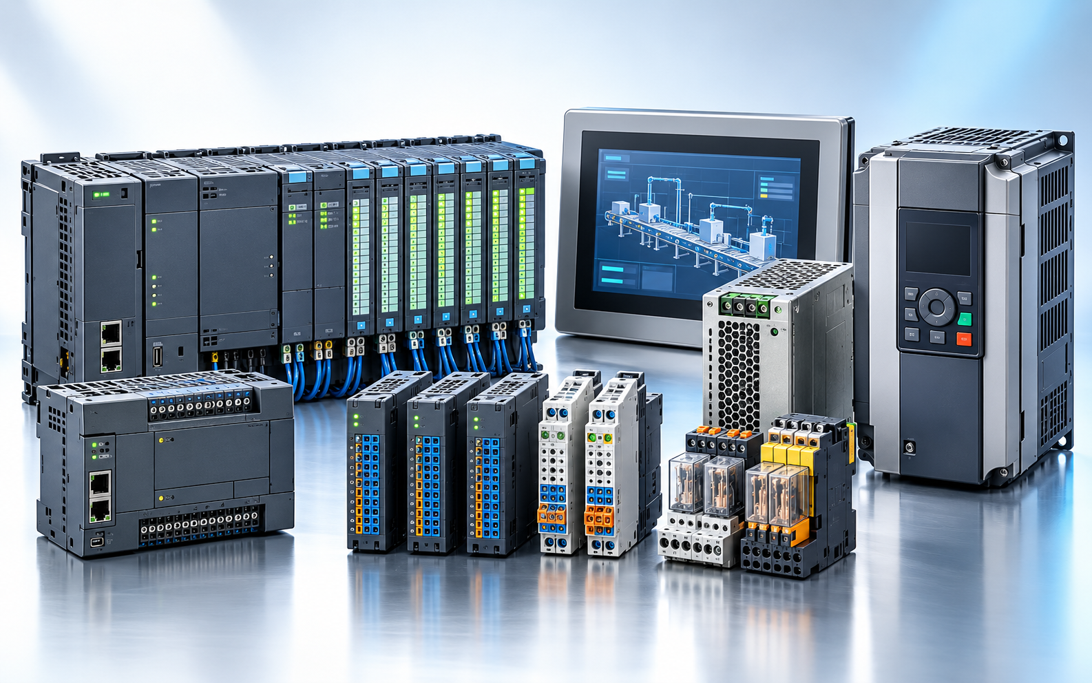 Familia de PLC y componentes de automatización